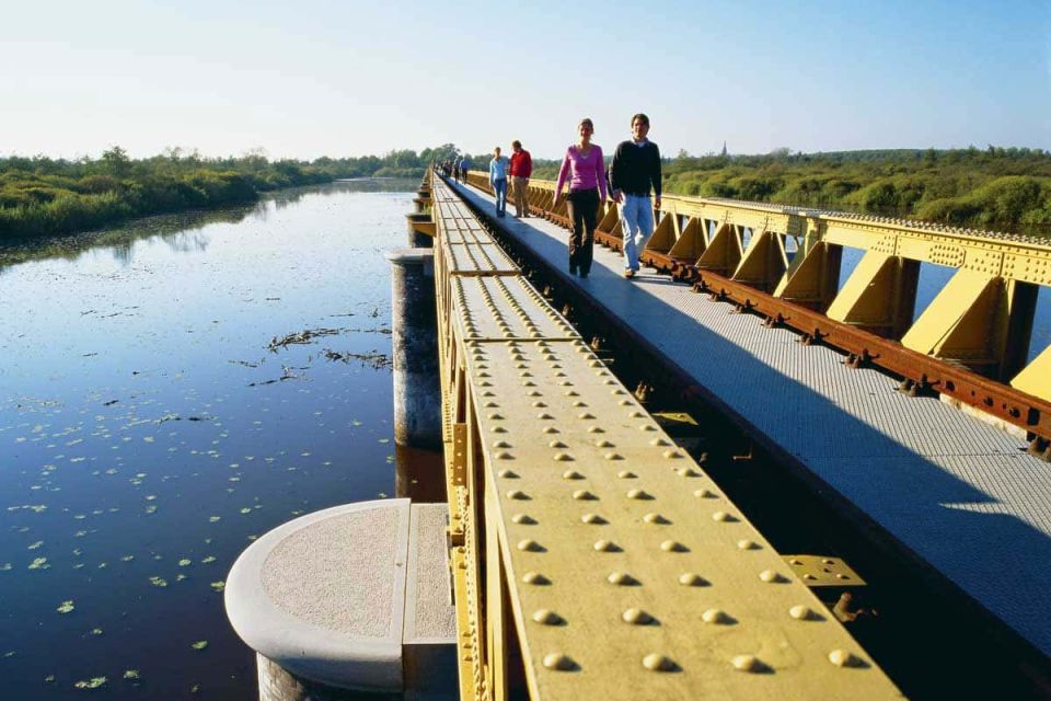 Fietsen en wandelen door het moeras